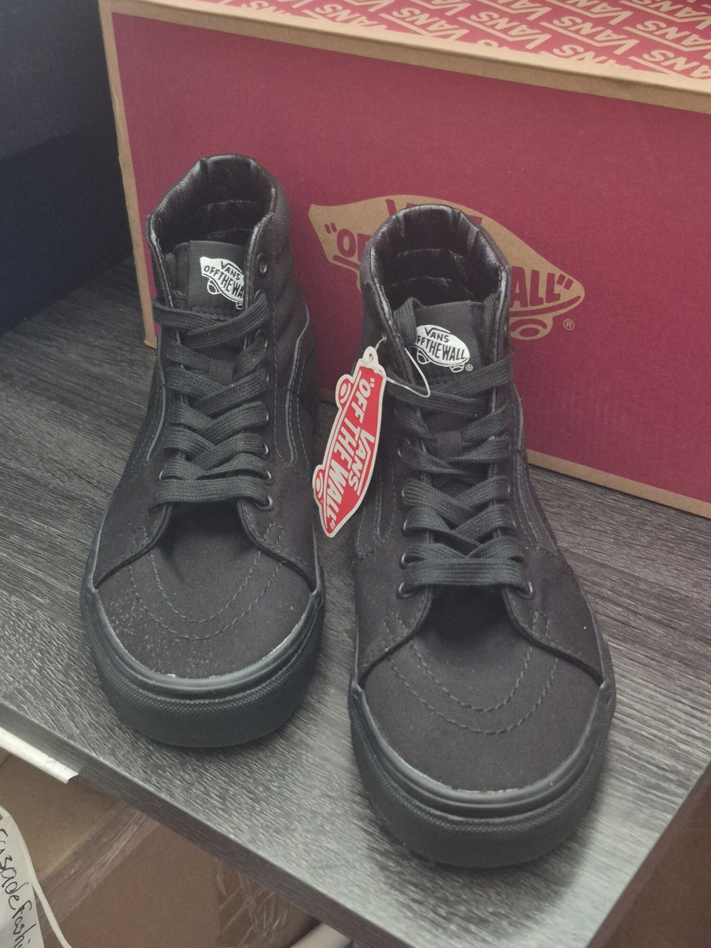 Vans Black High-Top Canvas Sneakers